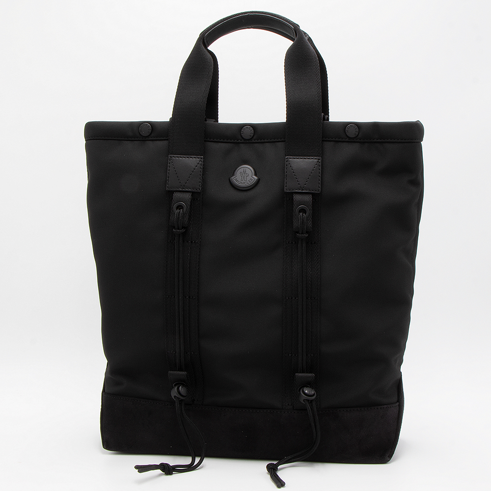 【正規品】MONCLER ブラック トートバッグ 保存袋付き モンクレール トートバッグ ブラック[品番：AXEB0034584]｜AXES