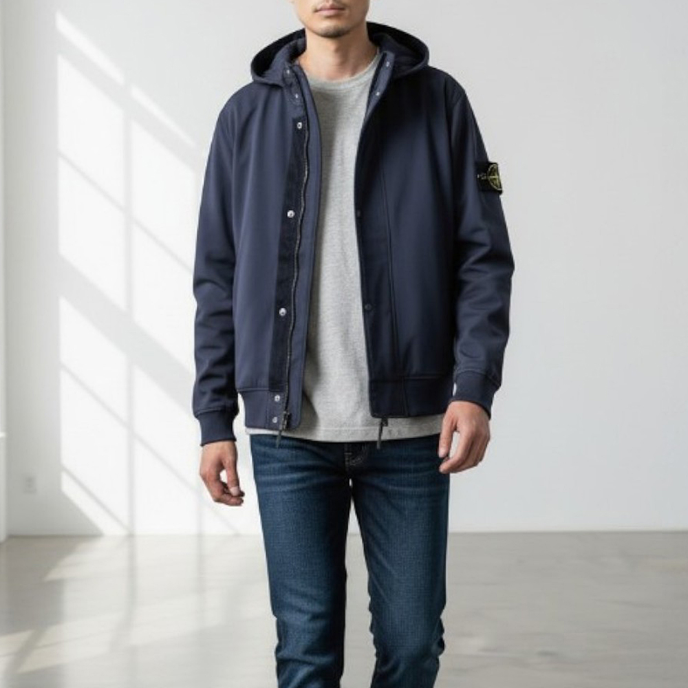 STONE ISLAND（ストーン アイランド） メンズ ブルゾン ネイビー LIGHT