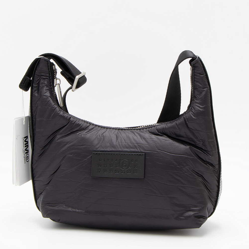 maison margiela ブラック ナイロンショルダーバッグ 未使用級 エムエムシックス メゾン マルジェラ MM6 Maison Margiela MM6
