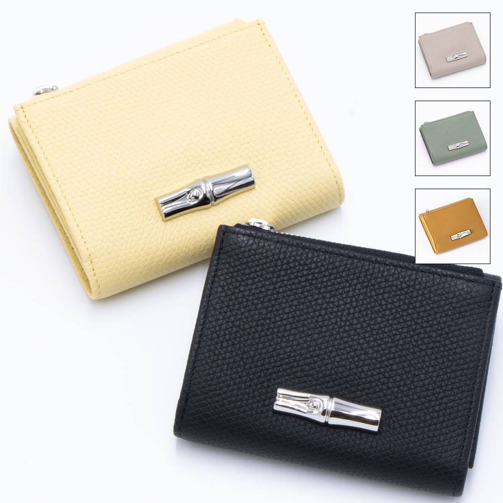 LONGCHAMP 【7/19-7/25 LYP会員+P10倍】ロンシャン 3つ折り財布