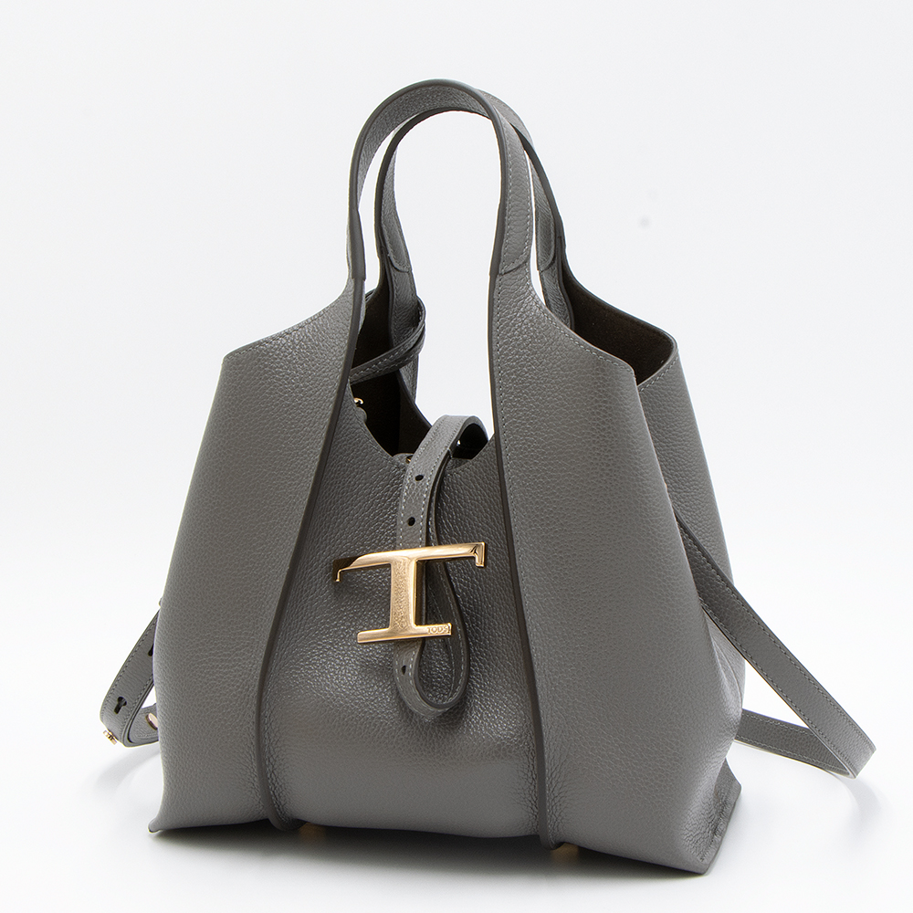 TOD'S（トッズ） トートバッグ ミニ グレー T TIMELESS T タイムレス