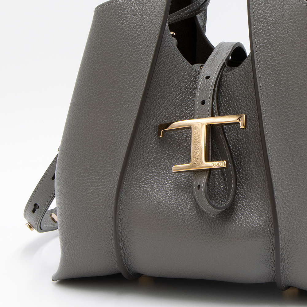 TOD'S（トッズ） トートバッグ ミニ グレー T TIMELESS T タイムレス