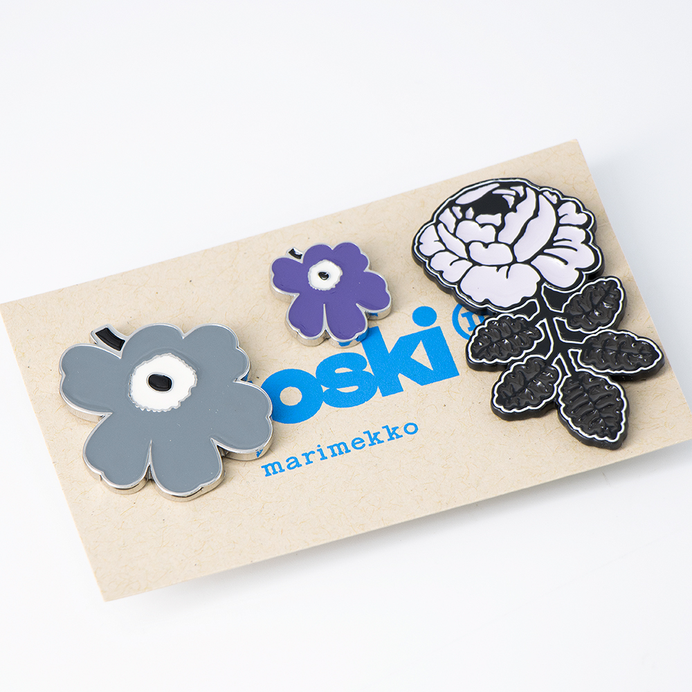 marimekko（マリメッコ） ピンブローチ ピンバッチ セット Pumpuli Set