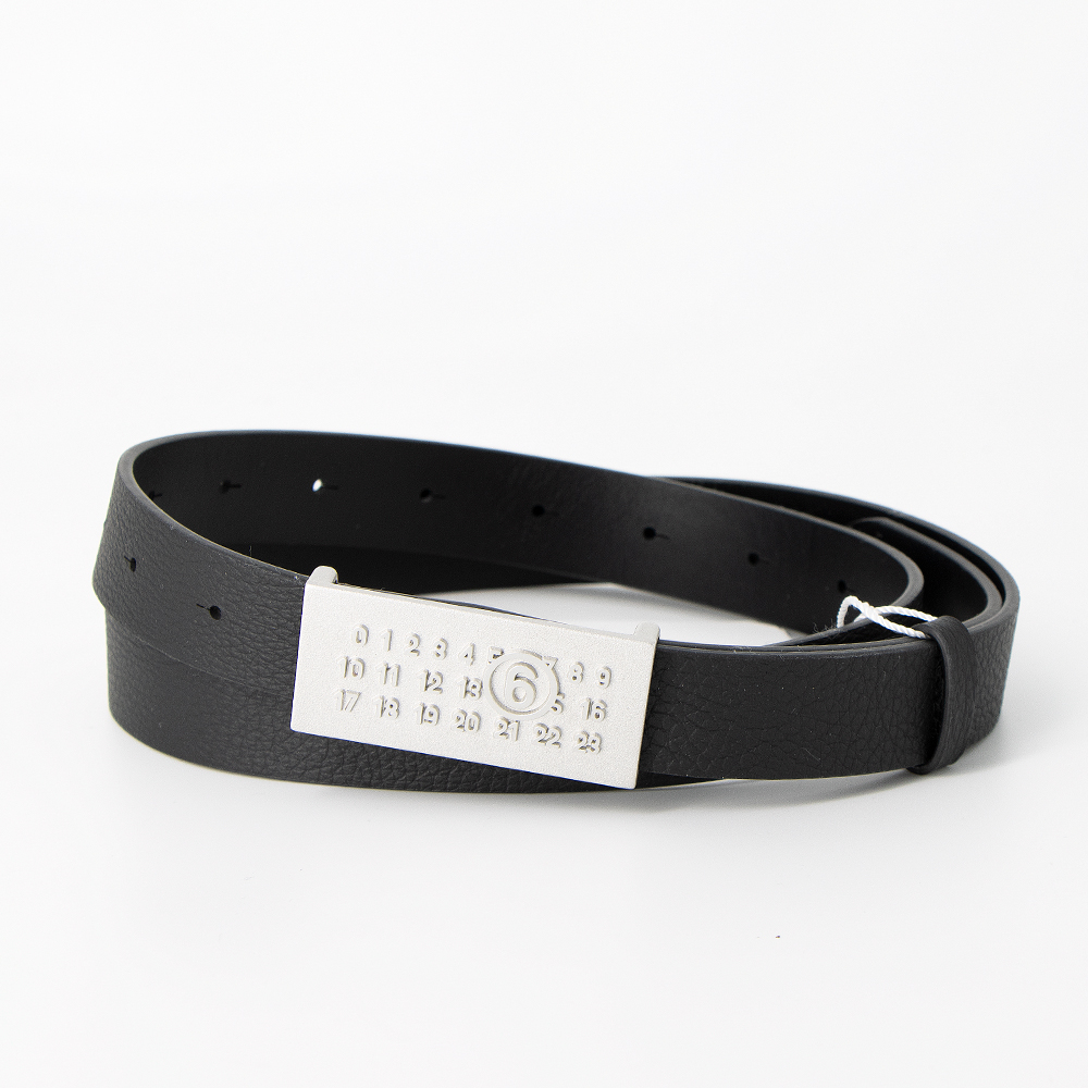 MM6 MAISON MARGIELA ブラック Numeric ベルト MM6 エムエムシックスメゾンマルジェラ MAISON MARGIELA ベルト