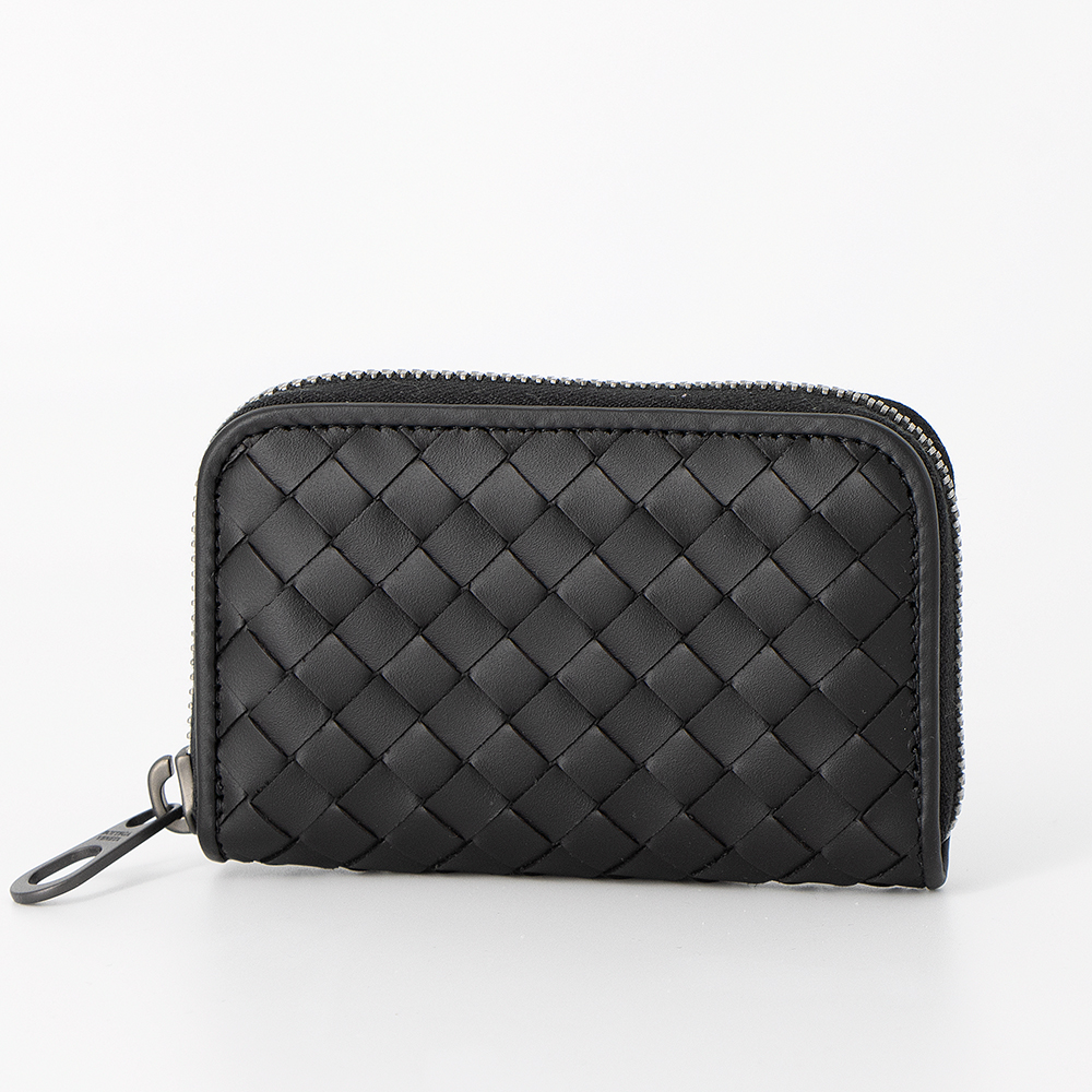 ボッテガヴェネタ イントレチャート 小銭入れ ケース 黒 BOTTEGA VENETA（ボッテガ・ヴェネタ） コインケース 小銭入れ