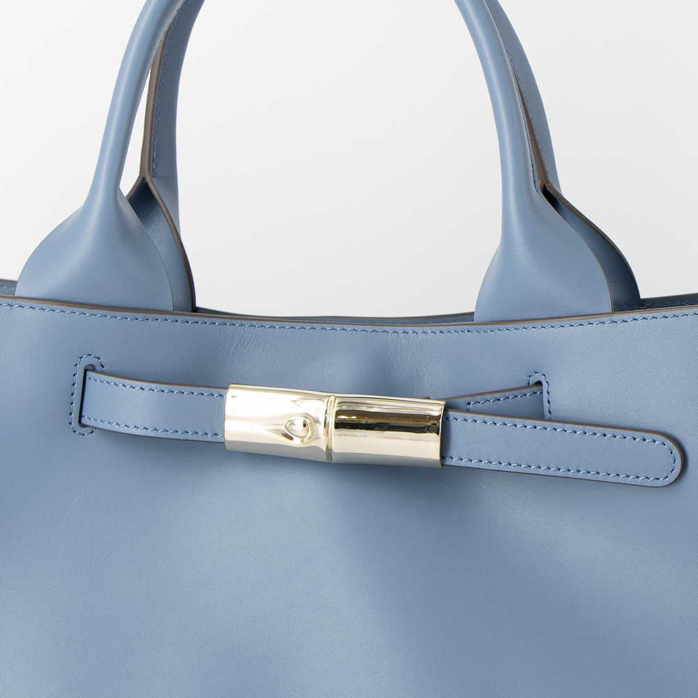 ロンシャン ロゾ ショルダーバッグ ハンドバッグ 2way エナメル 青 ブルー LONGCHAMP - 新品 ロンシャン LONGCHAMP ショルダーバッグ ロゾ