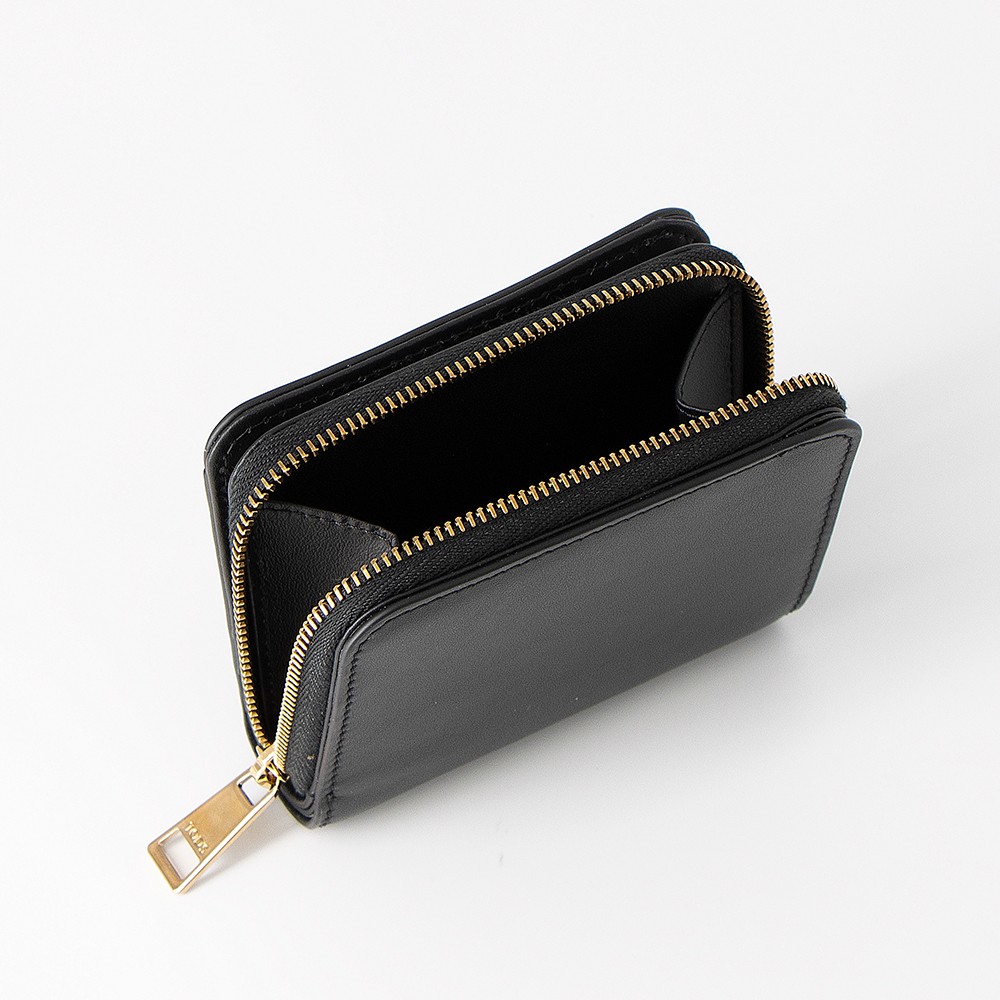 TOD'S トッズ 二つ折り財布 ブラック TOD'S（トッズ） TOD'S 2つ折り財布(小銭入れ付き) ブラック