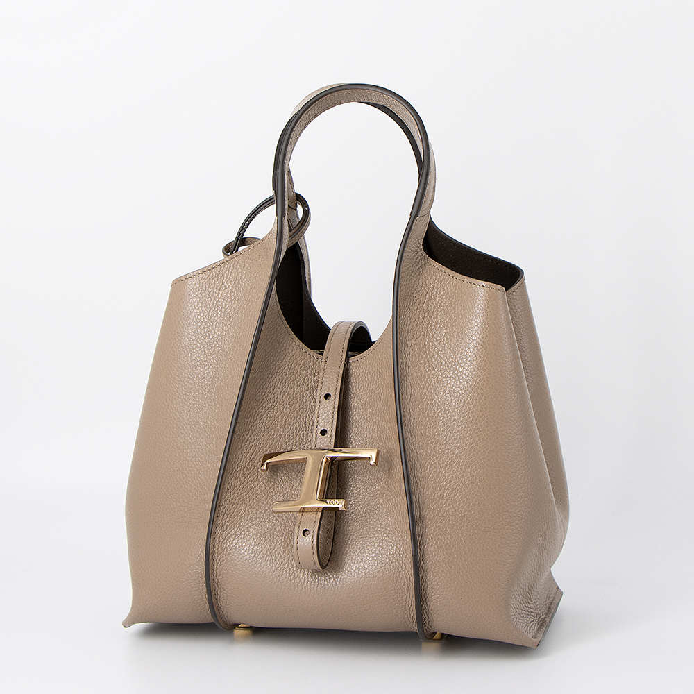 TOD'S（トッズ） トートバッグ ミニ ベージュ T TIMELESS T タイムレス