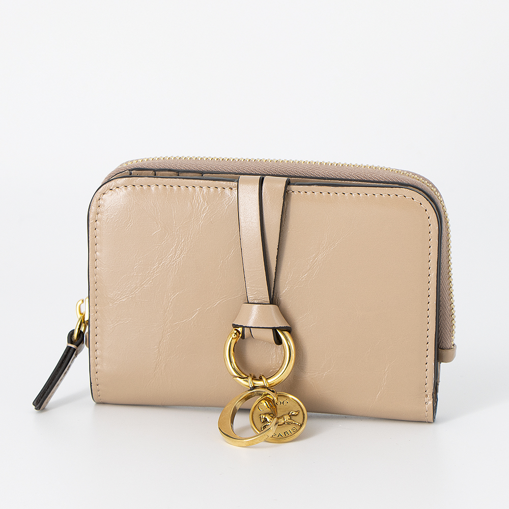 Chloe（クロエ） CHLOE 2つ折り財布 シャイニーレザー ALPHABET