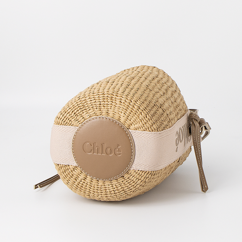 Chloe（クロエ） スモールバスケットバッグ ウッディー フェアトレード