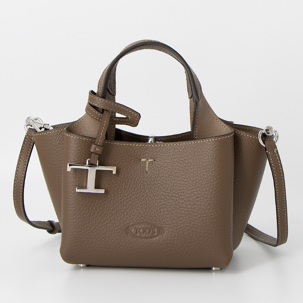 TOD'S（トッズ） トートバッグ(2WAY仕様) マイクロ Tタイムレス
