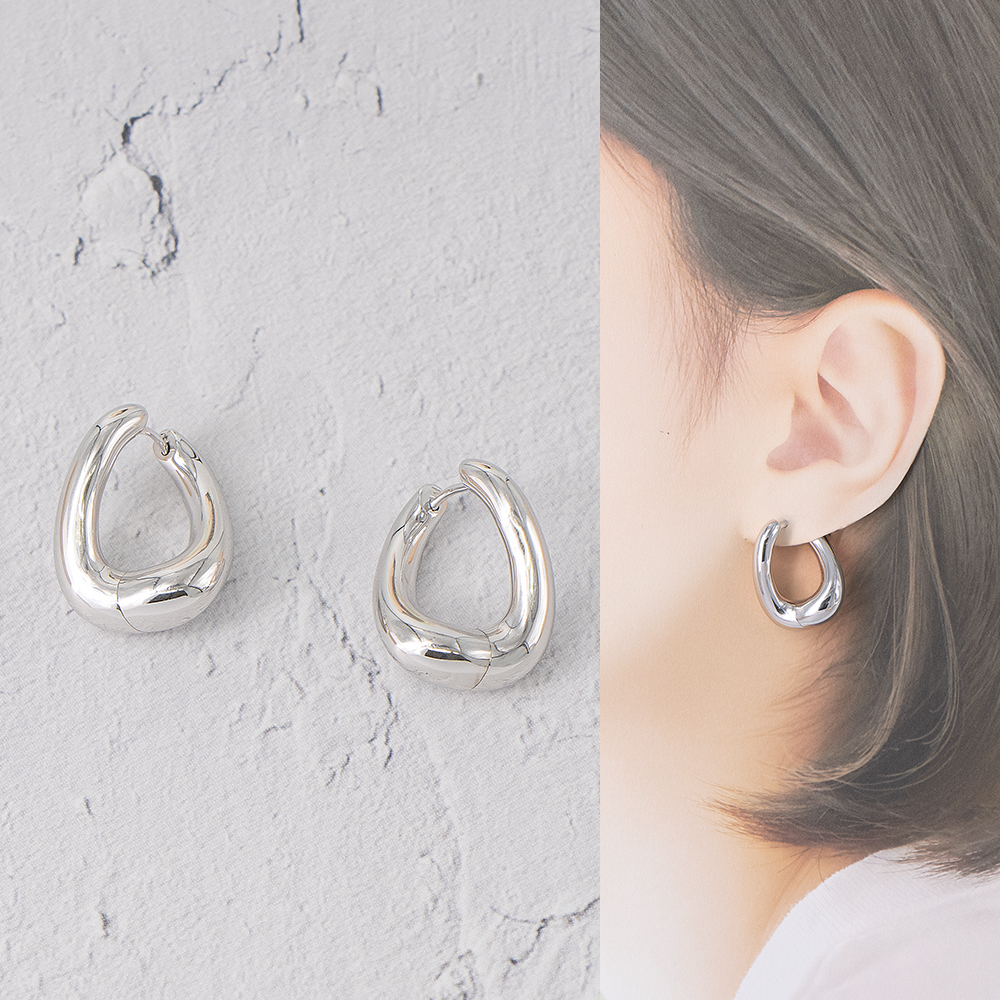 TOM WOOD（トムウッド） ピアス シルバー ツイストフープ Twist Hoops