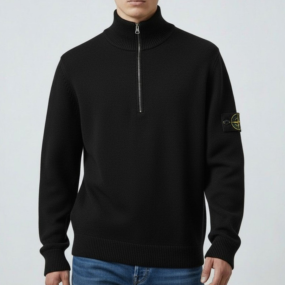 STONE ISLAND（ストーン アイランド） メンズ ハーフジップニット