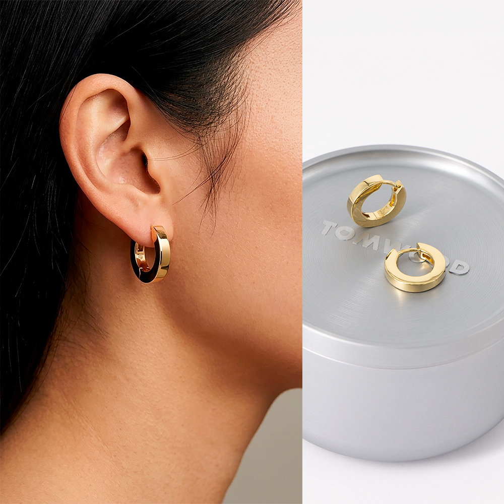 TOM WOOD（トムウッド） ピアス ゴールド ベックフープス Beck Hoops