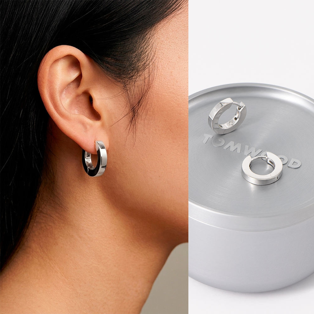 TOM WOOD（トムウッド） ピアス シルバー ベックフープス Beck Hoops