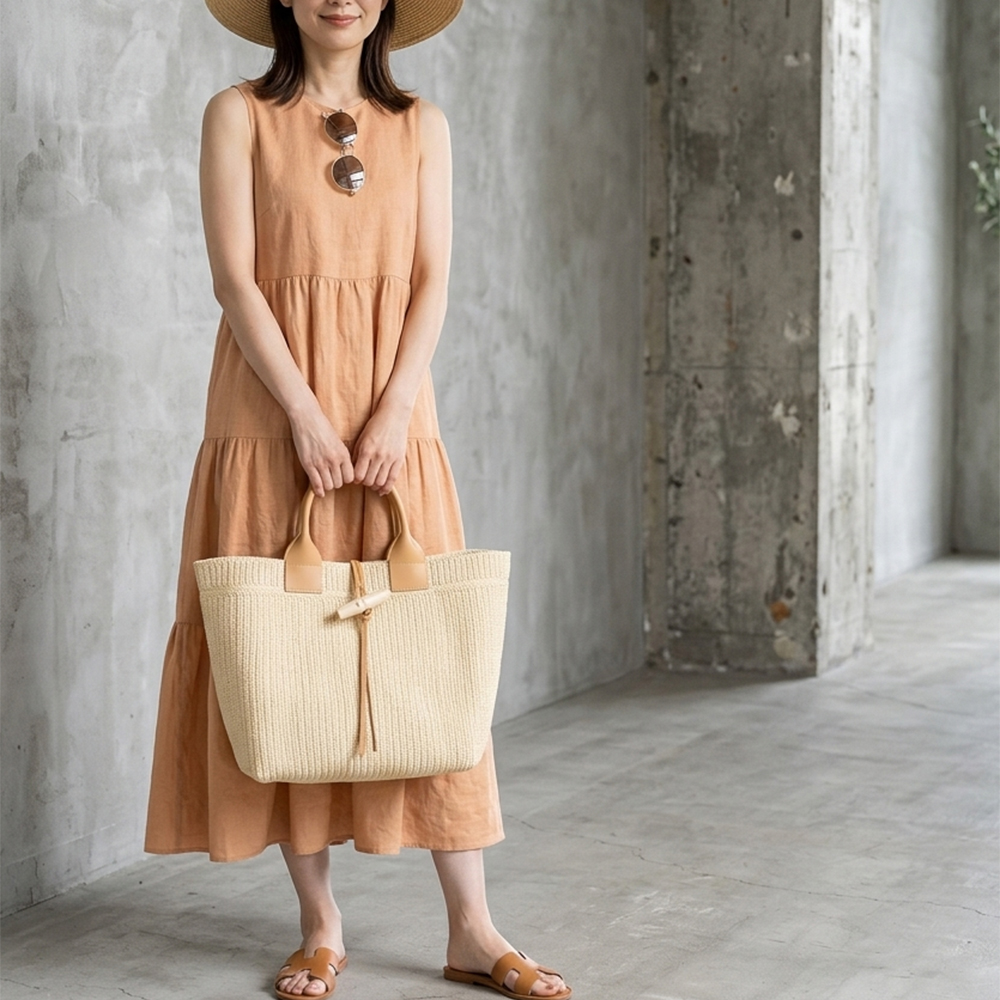 LONGCHAMP(ロンシャン) トートバッグ LE ROSEAU RAPHIA ル ロゾ LONGCHAMP(ロンシャン) トートバッグ LE ROSEAU RAPHIA ル ロゾ
