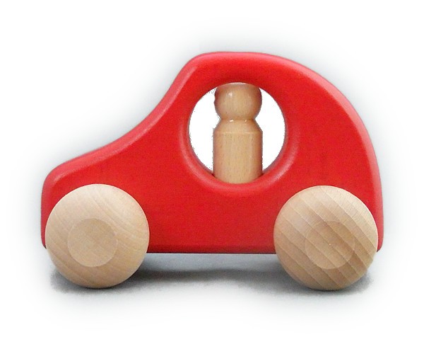 ケラー社 一人のりPKW赤 keller 木のおもちゃ 車 木製 玩具 出産祝い