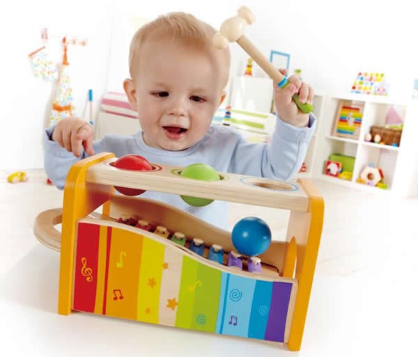 HAPE パウンド アンド タップベンチ ハンマートイ たたくおもちゃ 鉄琴