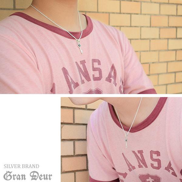 GRAN DEUR キー タンザナイト ピンクトルマリン シルバーネックレス チェーン付き 鍵 シルバー925 GRAN DEUR シルバーネックレス プレゼント_5