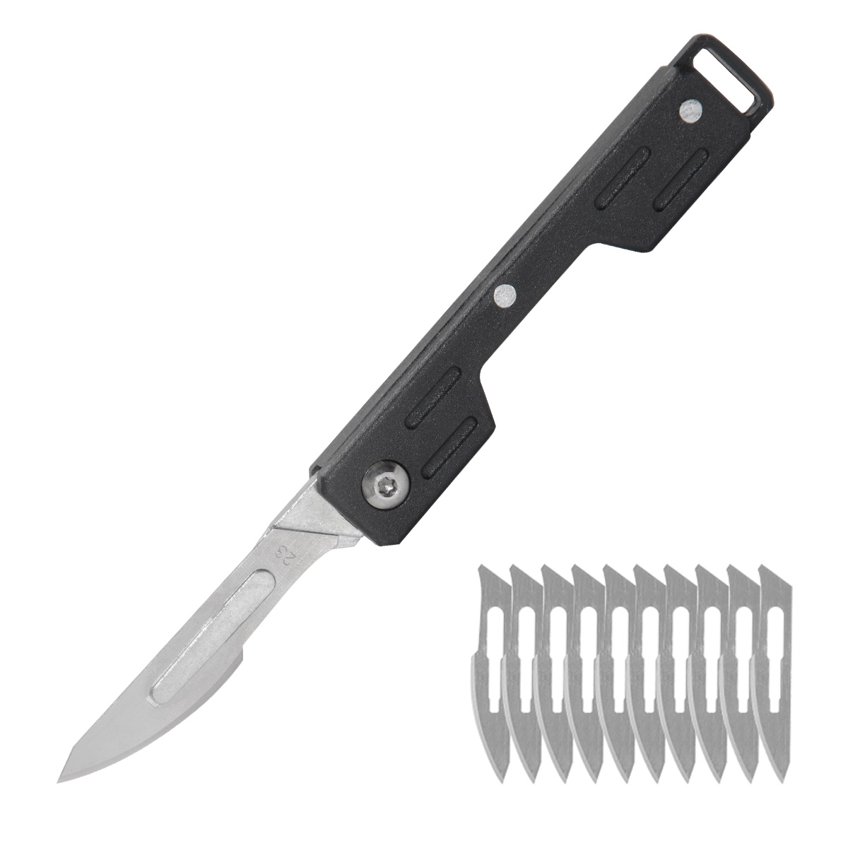 ナイフ 小型 ミニ 折り畳み ポケットナイフ カッターナイフ 替え刃付き