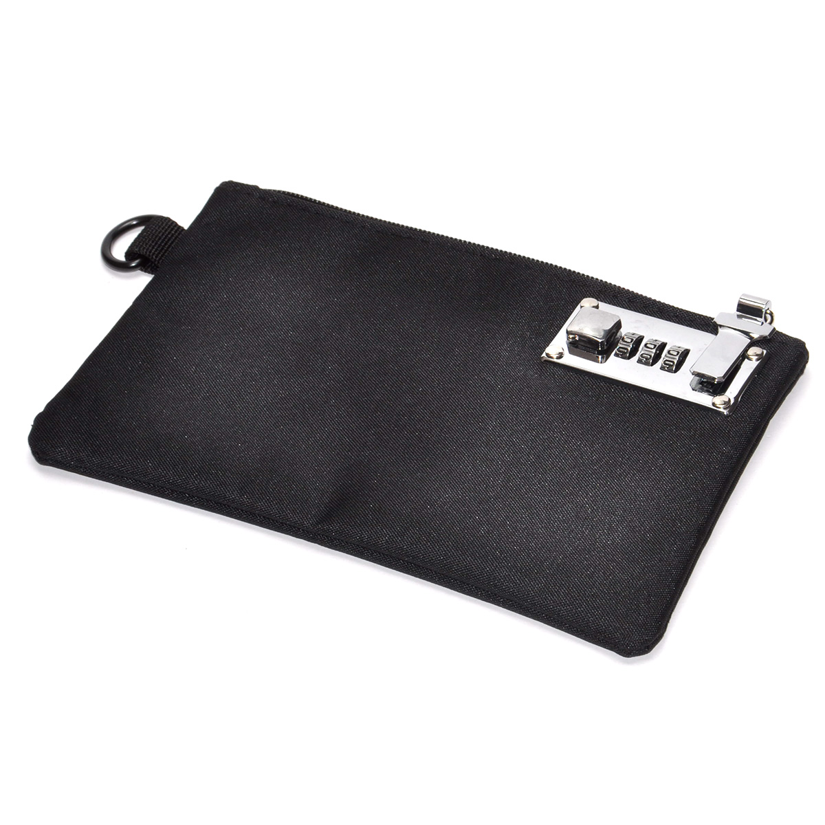 鍵付き ポーチ 集金袋 通帳 ケース 小さめ 貴重品 収納 チャック