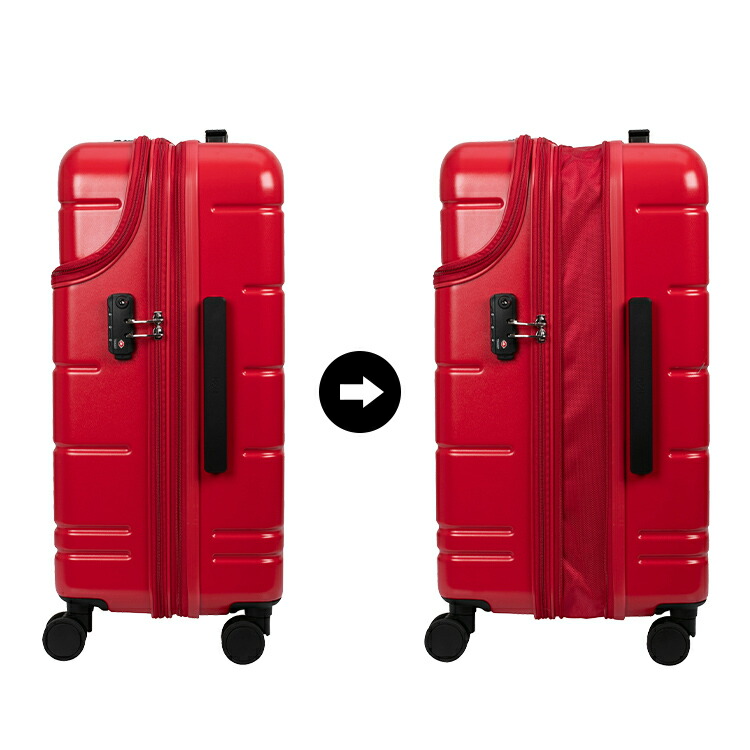 エリオス HeM スーツケース ヘム Mサイズ  ストッパー付き 無料預入トップオープンキャリー キャリーケース TOP フロントオープン おしゃれ | HeM(バッグ) | 17