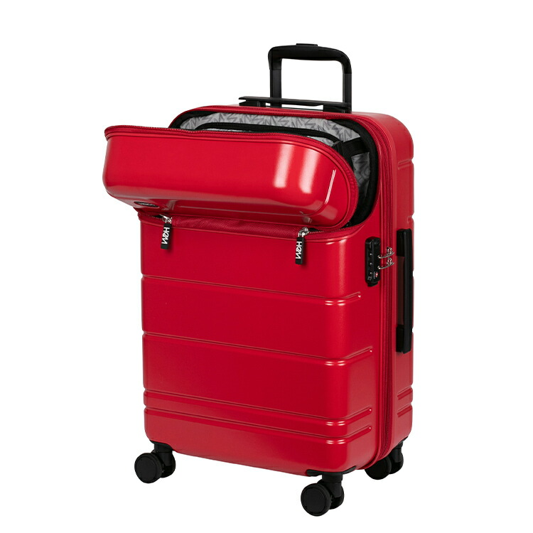 エリオス HeM スーツケース ヘム Mサイズ  ストッパー付き 無料預入トップオープンキャリー キャリーケース TOP フロントオープン おしゃれ | HeM(バッグ) | 12