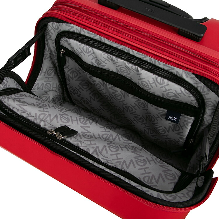 エリオス HeM スーツケース ヘム Mサイズ  ストッパー付き 無料預入トップオープンキャリー キャリーケース TOP フロントオープン おしゃれ | HeM(バッグ) | 13