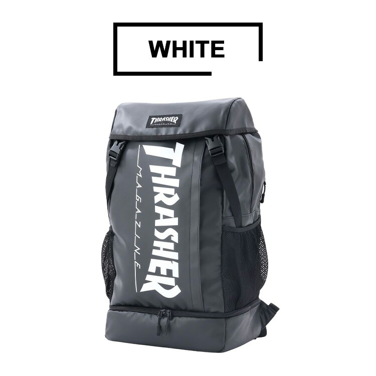 【大容量３４L！】新品防水リュック スラッシャー カブセリュック TH-R BK THRASHER スラッシャー かぶせ リュック フラップ スクエア
