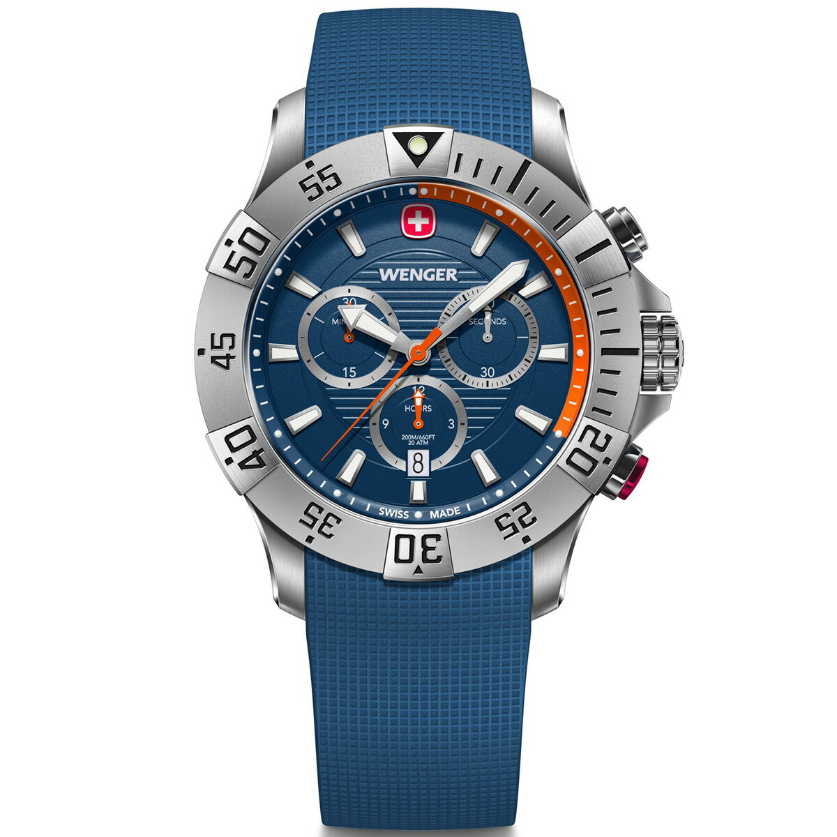 （ノベルティー付き）ウェンガー WENGER Seaforce Chrono シーフォース クロノグラフ 腕時計 01.0643.124の画像