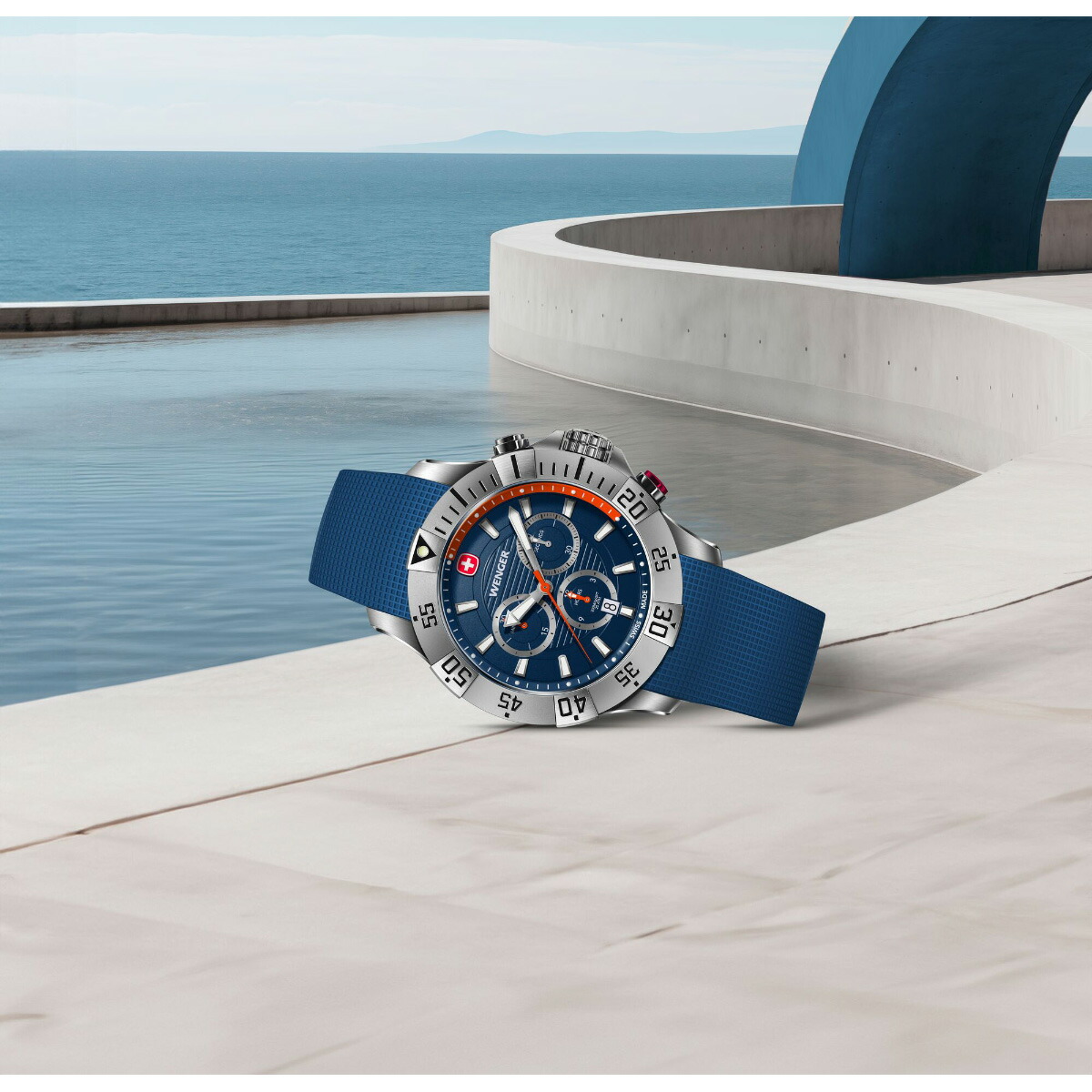 （ノベルティー付き）ウェンガー WENGER Seaforce Chrono シーフォース クロノグラフ 腕時計 01.0643.124の画像