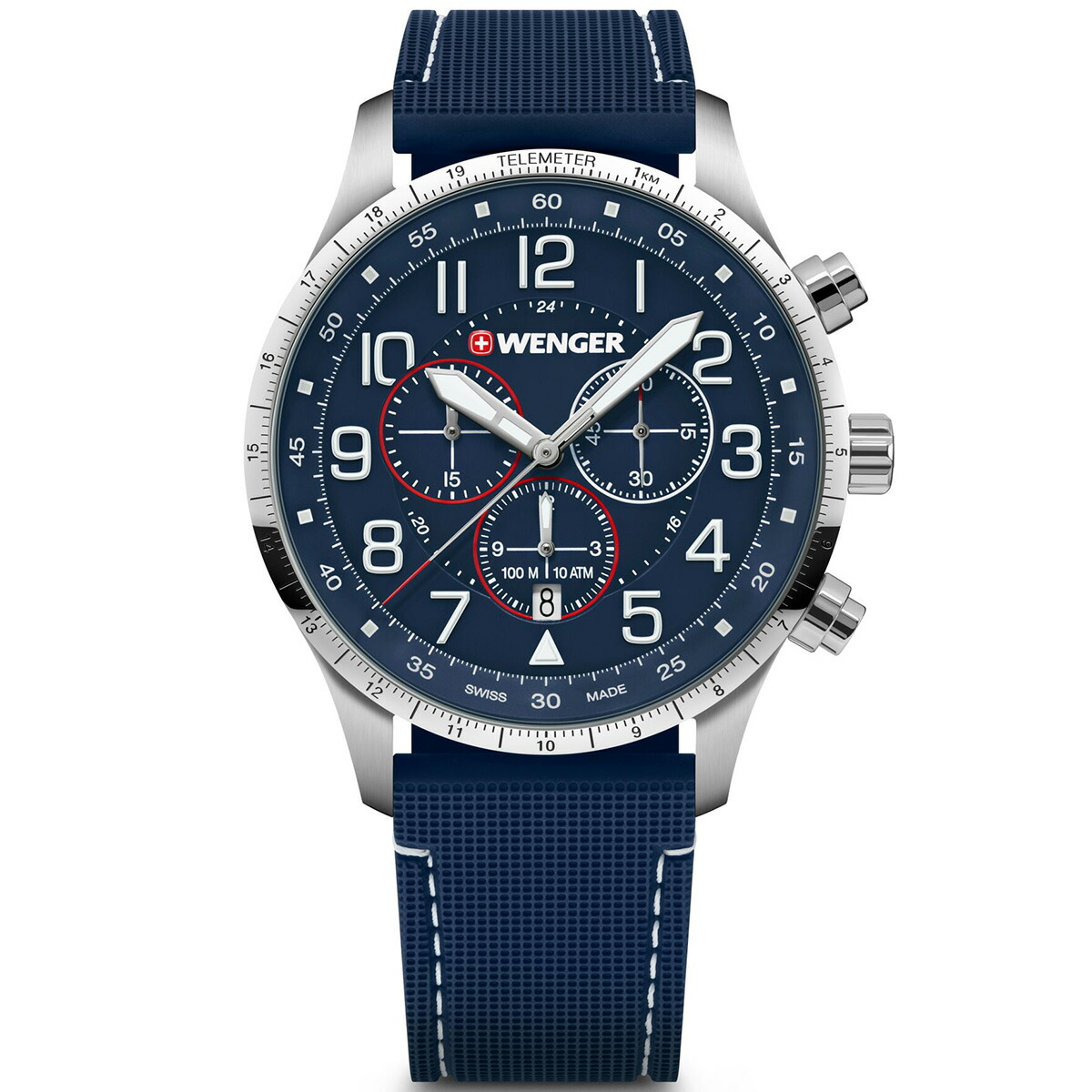 （ノベルティー付き）ウェンガー WENGER Attitude Chrono アティテュード クロノグラフ 腕時計 01.1543.117の画像
