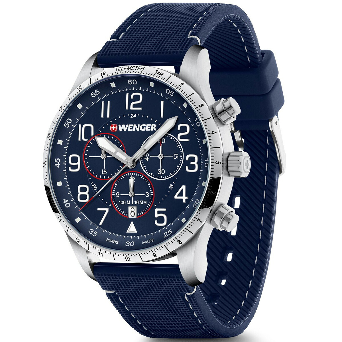 （ノベルティー付き）ウェンガー WENGER Attitude Chrono アティテュード クロノグラフ 腕時計 01.1543.117の画像