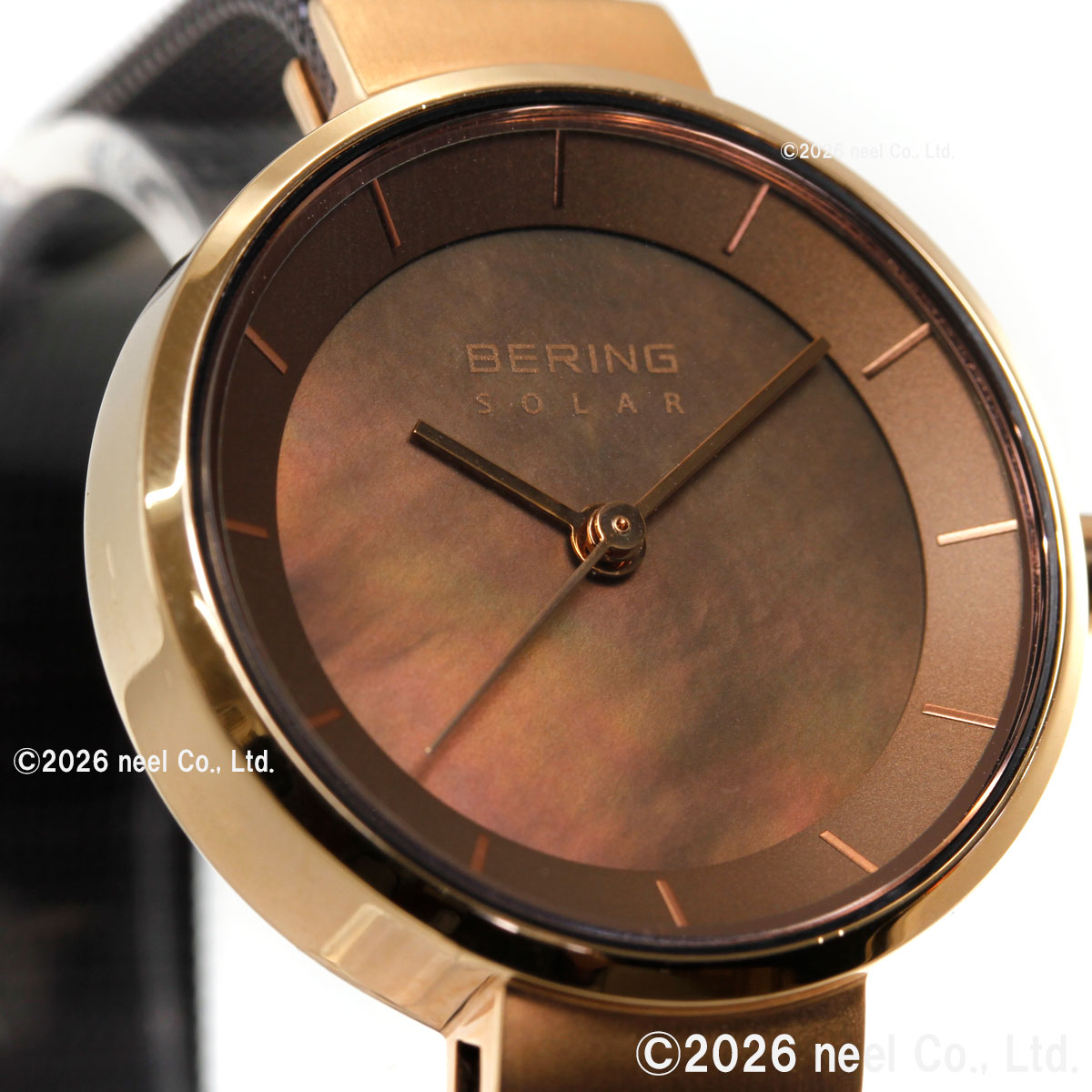 ベーリング BERING ソーラー 腕時計 レディース ペア 14627-265-Jの画像