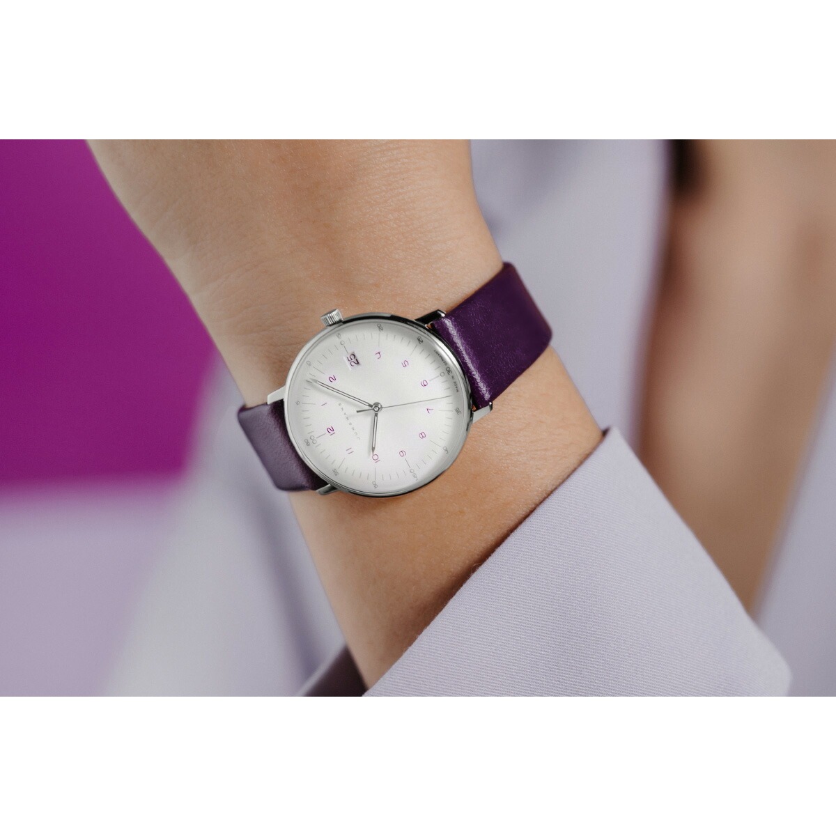 （ノベルティー付き）ユンハンス JUNGHANS Max Bill マックス ビル ダーメン 腕時計 レディース 47 4558 02の画像