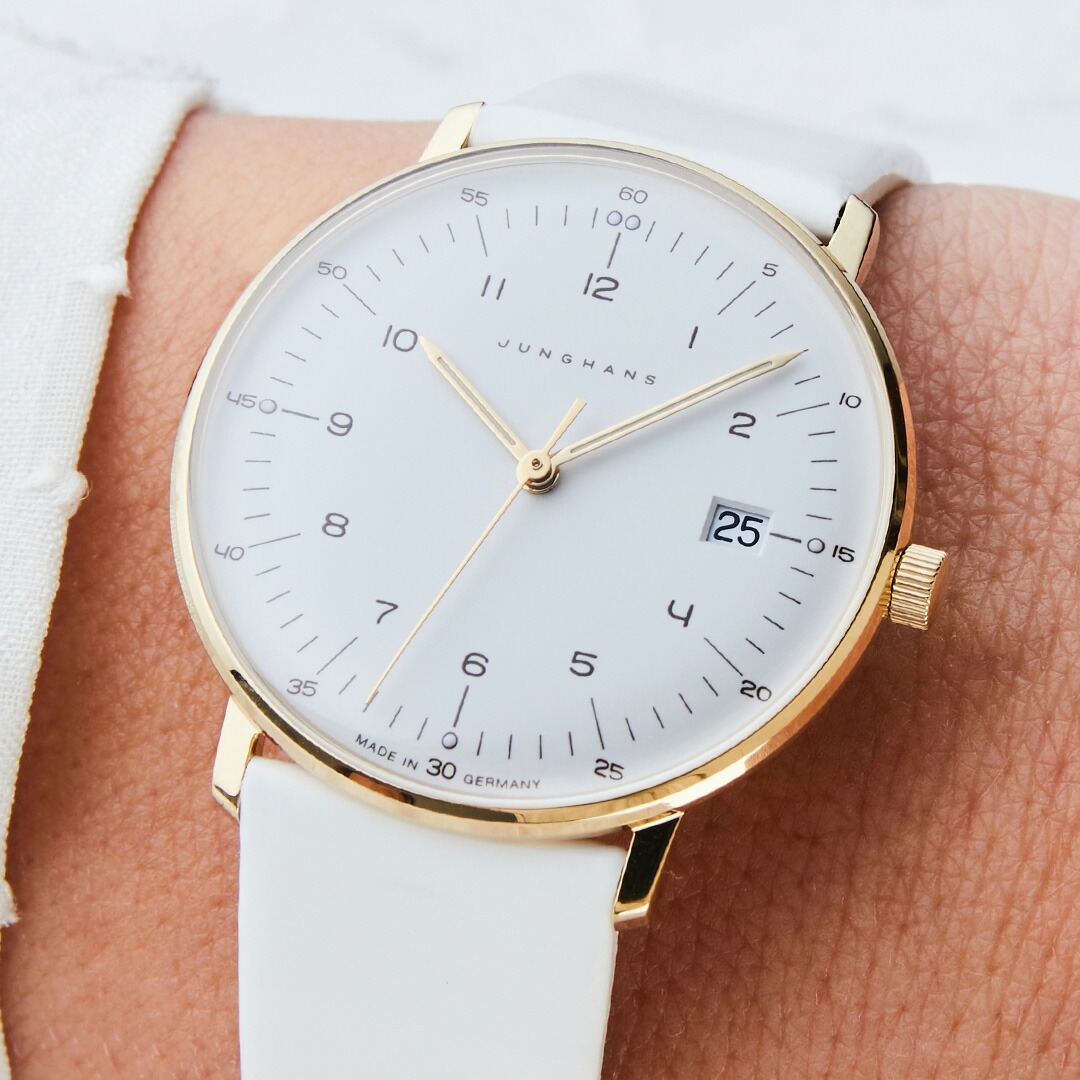 （ノベルティー付き）ユンハンス JUNGHANS マックス ビル クオーツ 腕時計 レディース 47 7451 02の画像