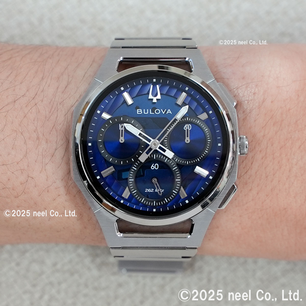 （豪華おまけ有） ブローバ BULOVA ハイプレシジョンクォーツ エリア限定 腕時計 CURV クロノグラフ 96A339の画像