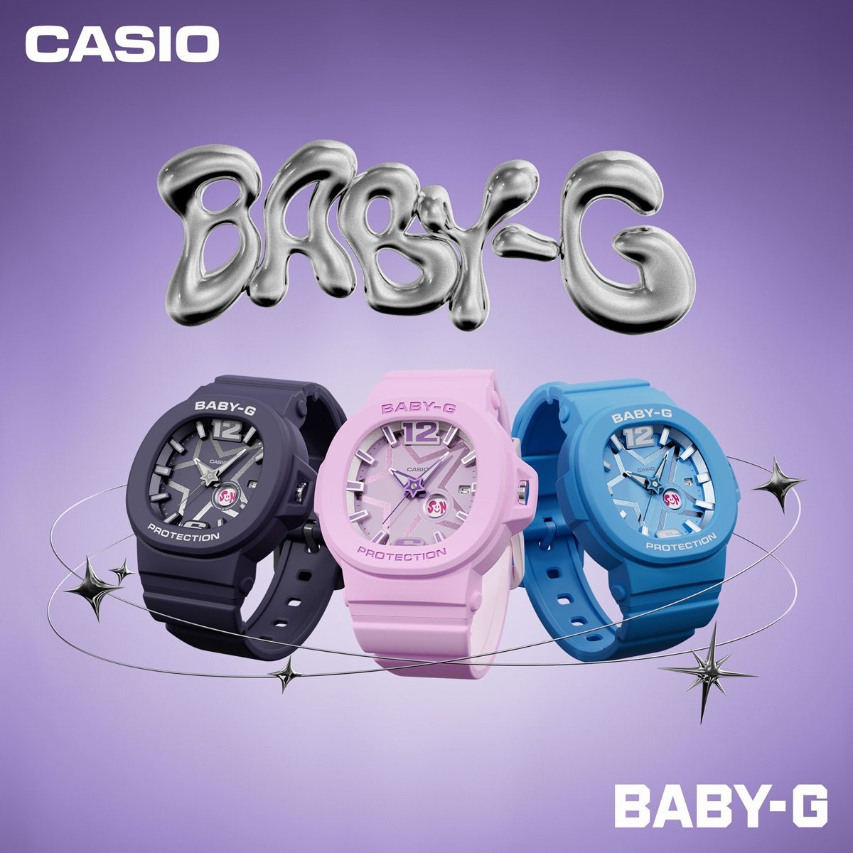 [カシオ] 腕時計 ベイビージー【国内正規品】 BGA-10D-2A2JF レデ BABY-G カシオ ベビーG レディース 腕時計 BGA-10D-2A2JF 星型モチーフ