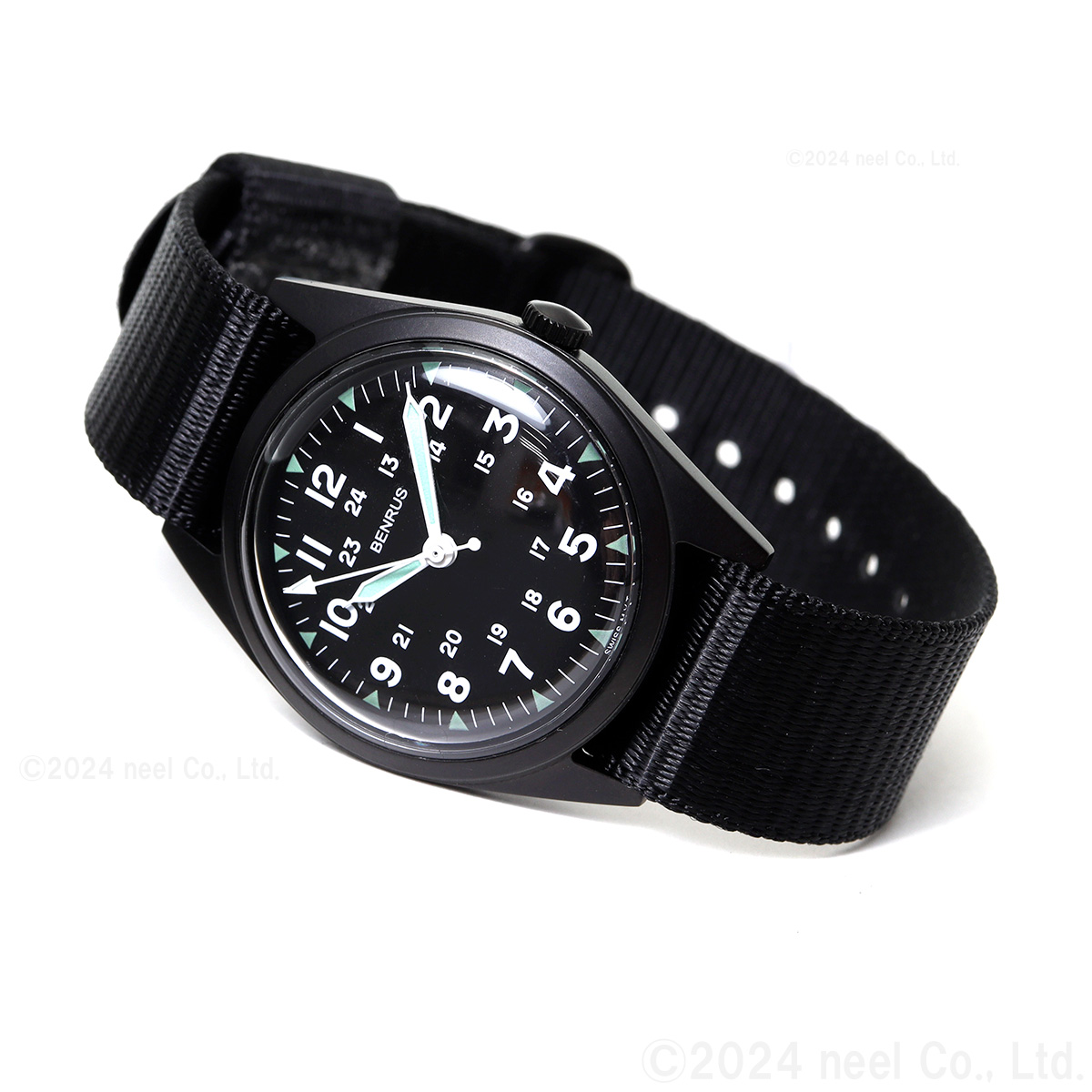 BENRUS ベンラス 腕時計 メンズ DTU-2A/P-BKBK ミリタリーウォッチ