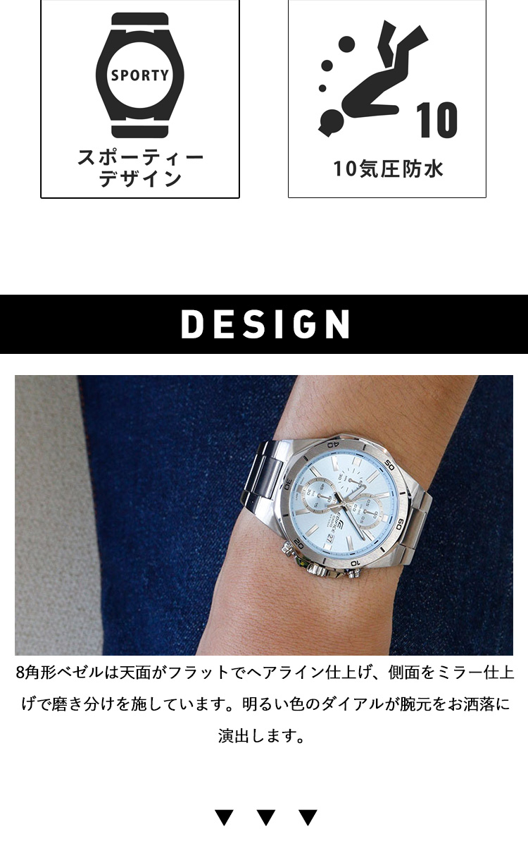 EDIFICE（CASIO） カシオ エディフィス 腕時計 メンズ クロノグラフ