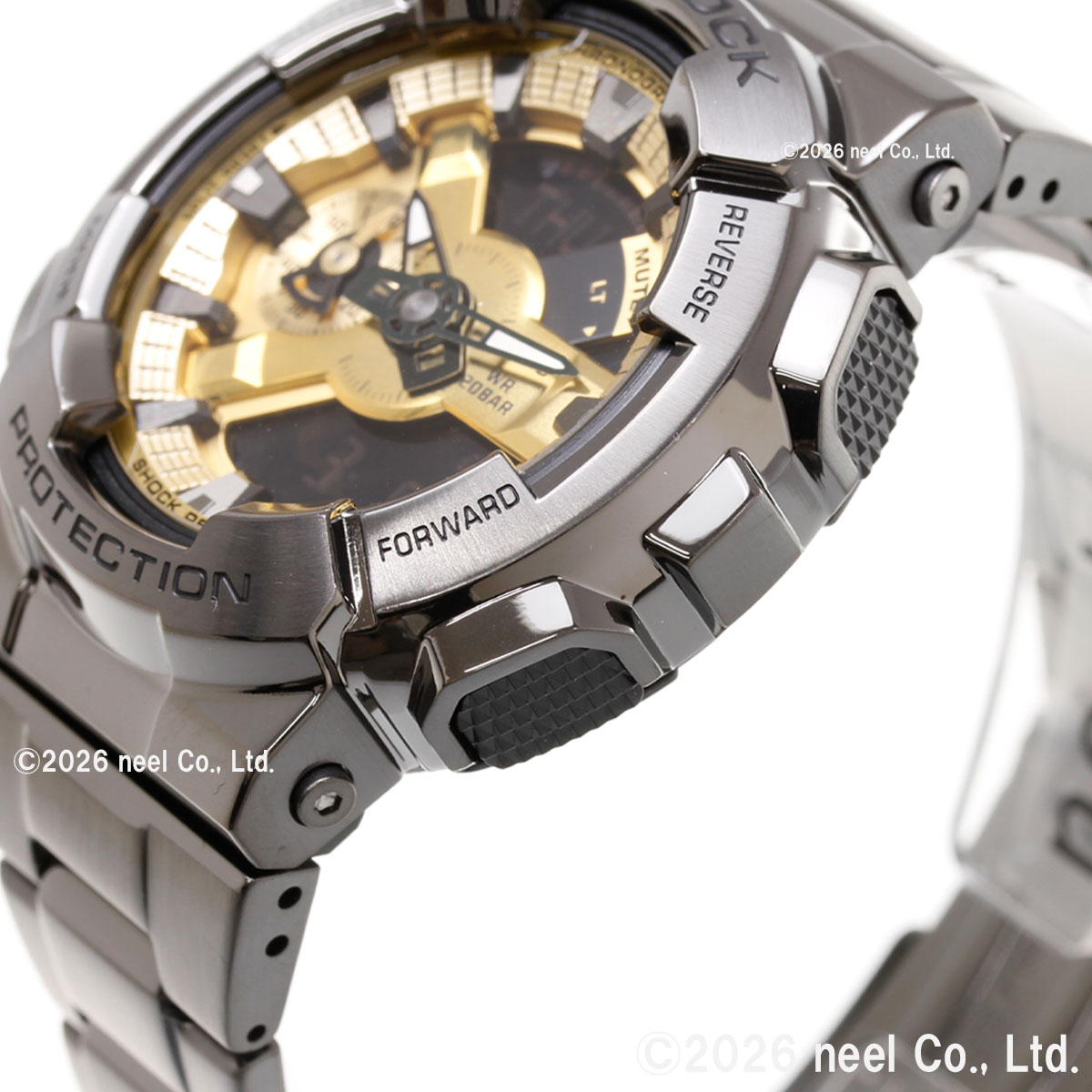 （ノベルティー付き）Gショック G-SHOCK 腕時計 メンズ GM-110BD-1A9JF ブラック ゴールド ジーショックの画像