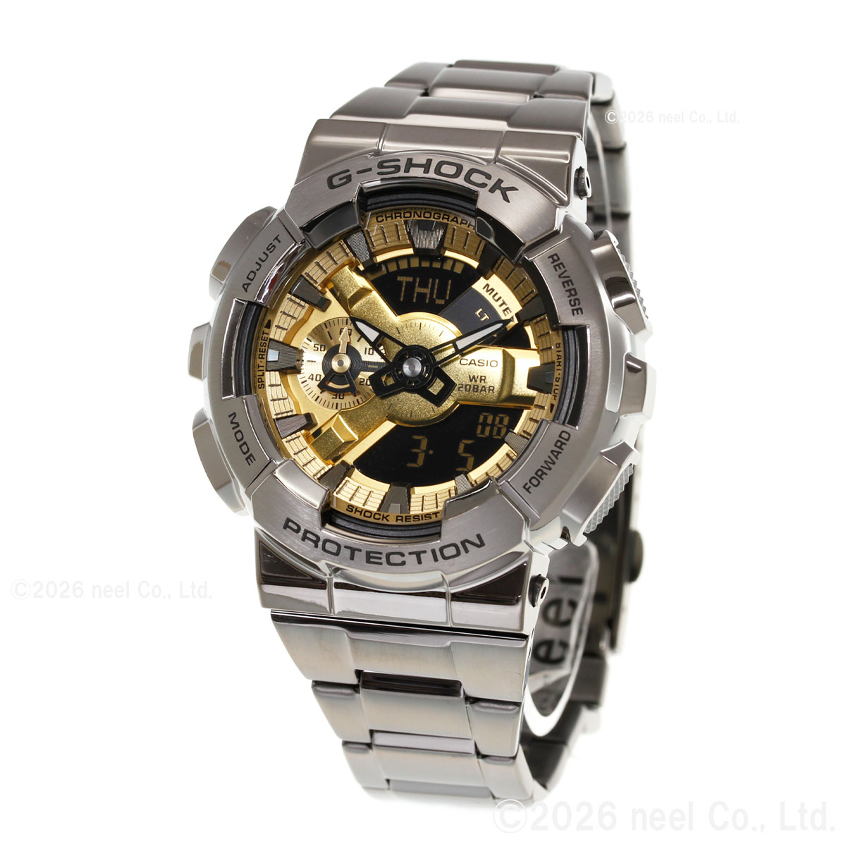 （ノベルティー付き）Gショック G-SHOCK 腕時計 メンズ GM-110BD-1A9JF ブラック ゴールド ジーショックの画像