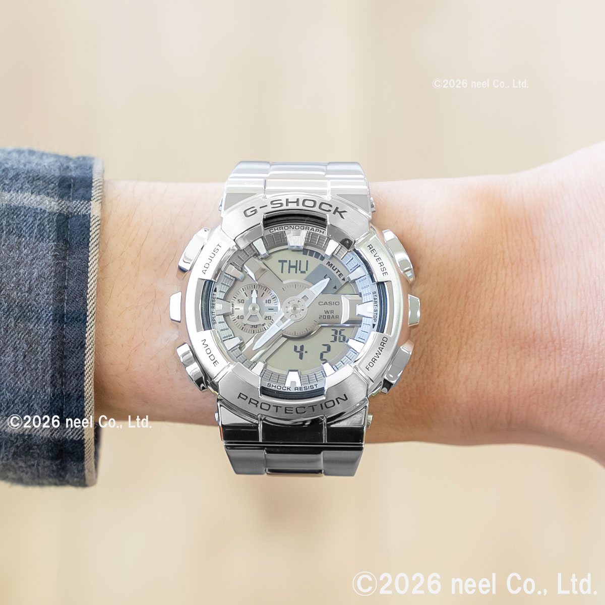 Gショック G-SHOCK 腕時計 メンズ GM-110D-8AJF シルバー ジーショックの画像