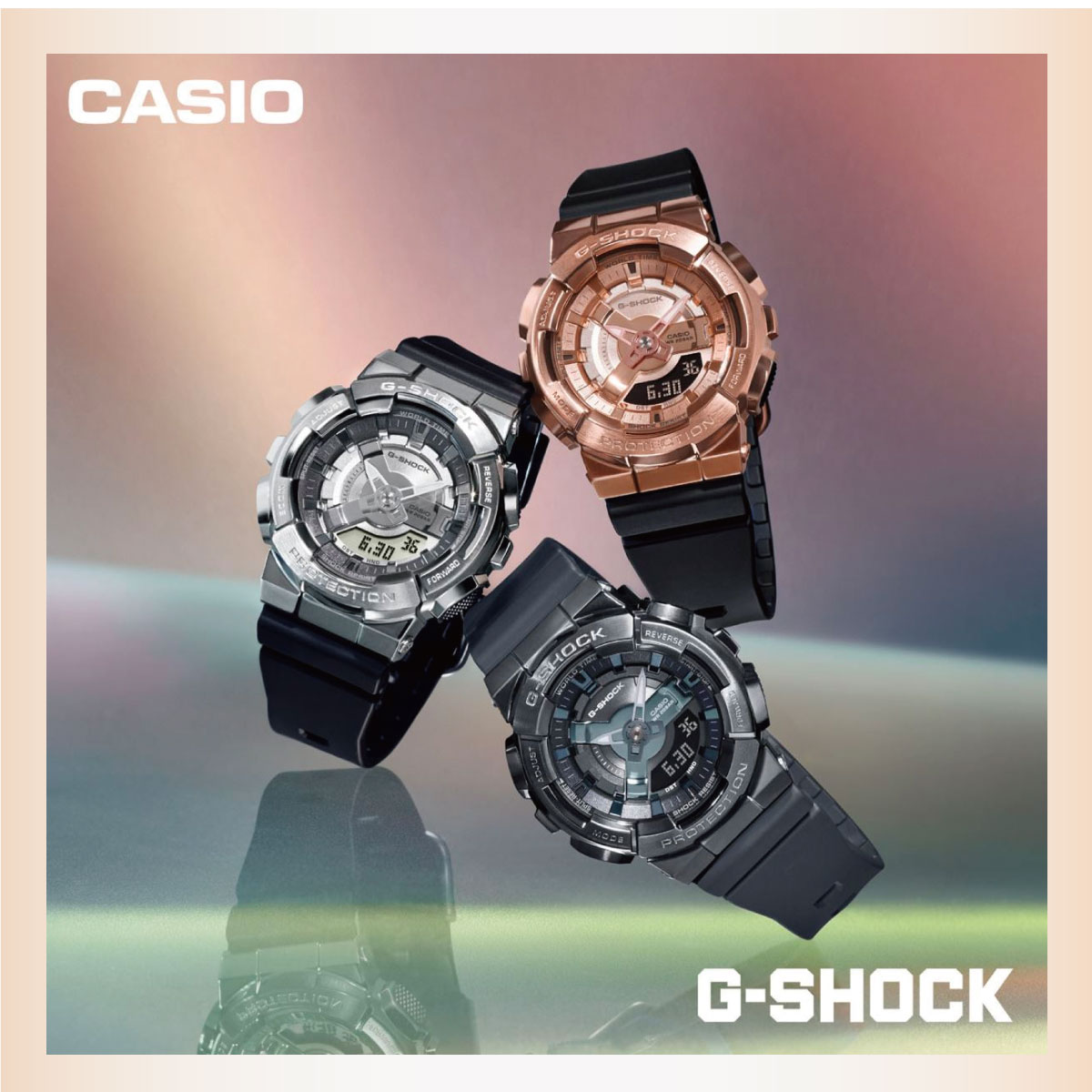 G-SHOCK Gショック 腕時計 GM-S110PG-1AJF メタルカバー GM-110 G-SHOCK Gショック 腕時計 GM-S110PG-1AJF メタルカバー GM-110