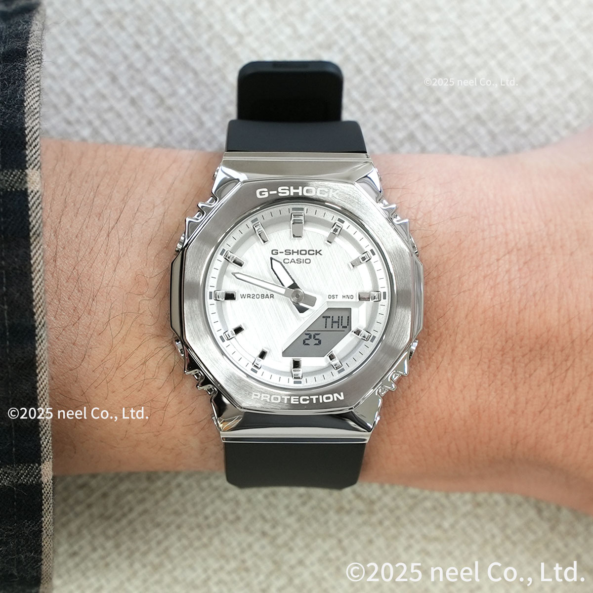 （豪華おまけ有） Gショック G-SHOCK アナデジ 腕時計 メンズ GM-S2110-1A7JF シルバー ジーショックの画像