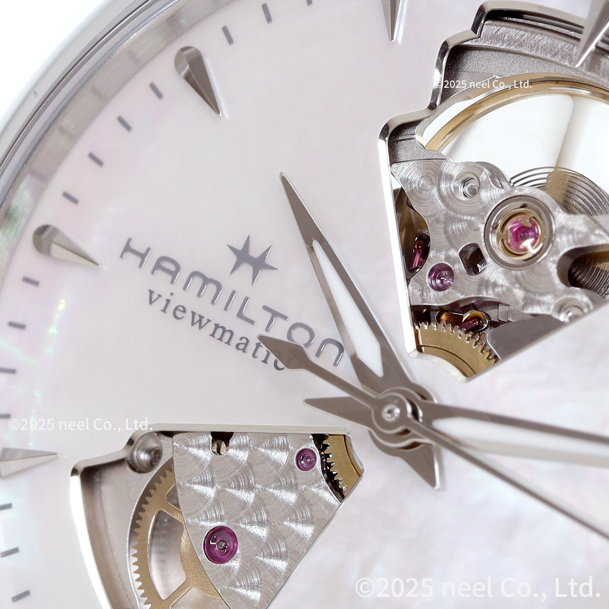 （7月から値上）ハミルトン ジャズマスター オープンハート HAMILTON レディ オート H32215890 腕時計 自動巻き 正規品の画像