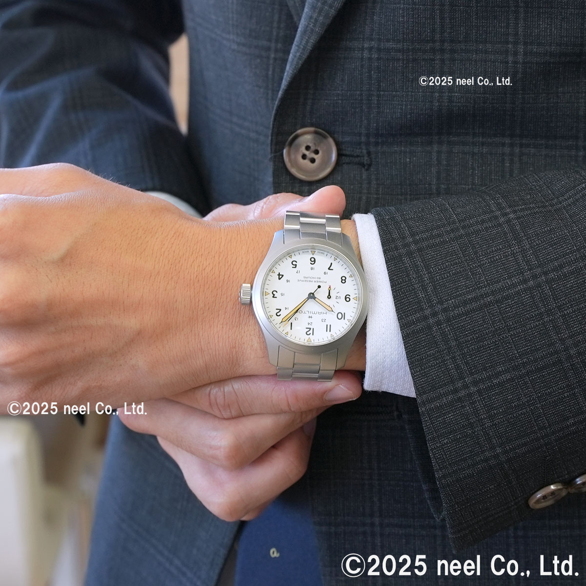 （ノベルティー付き）ハミルトン HAMILTON カーキ フィールド メカニカル パワーリザーブ H69509110 正規品の画像