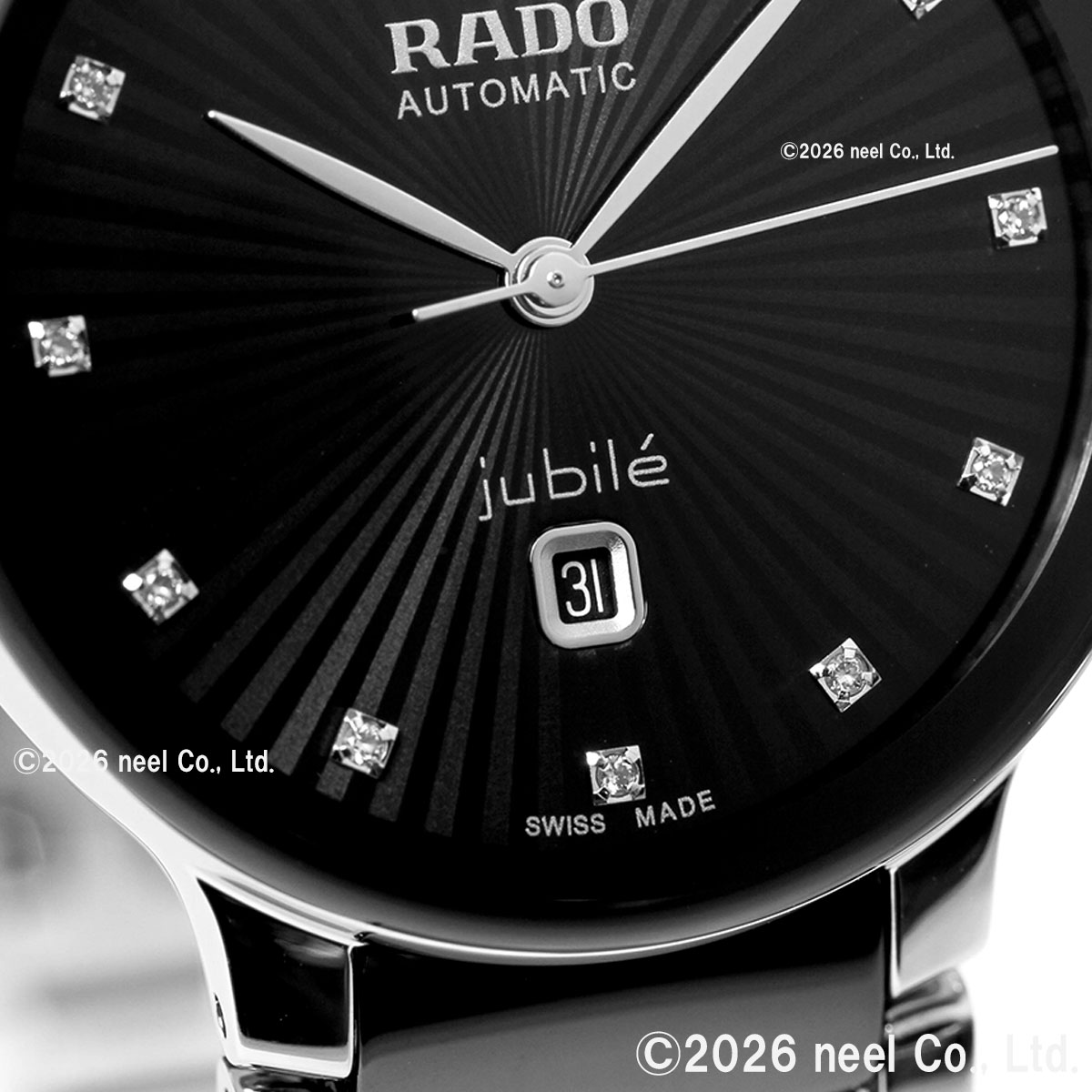 RADO レディース腕時計 jubile ブラックレザーベルト クォーツ Yahoo