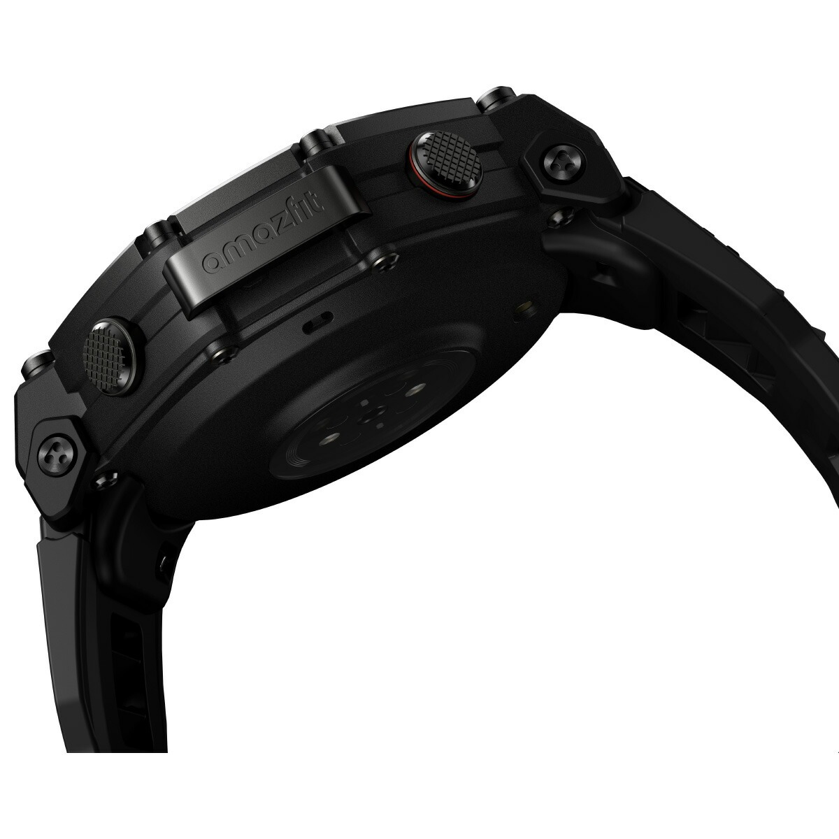 （ノベルティー付き）アマズフィット AMAZFIT スマートウォッチ T-Rex 3 Pro タクティカルブラック SP170078-C239の画像