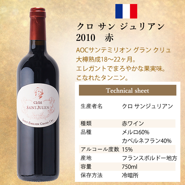 ワインセット（ワインセット本数：2本）｜ワイン｜ドリンク、水、お酒